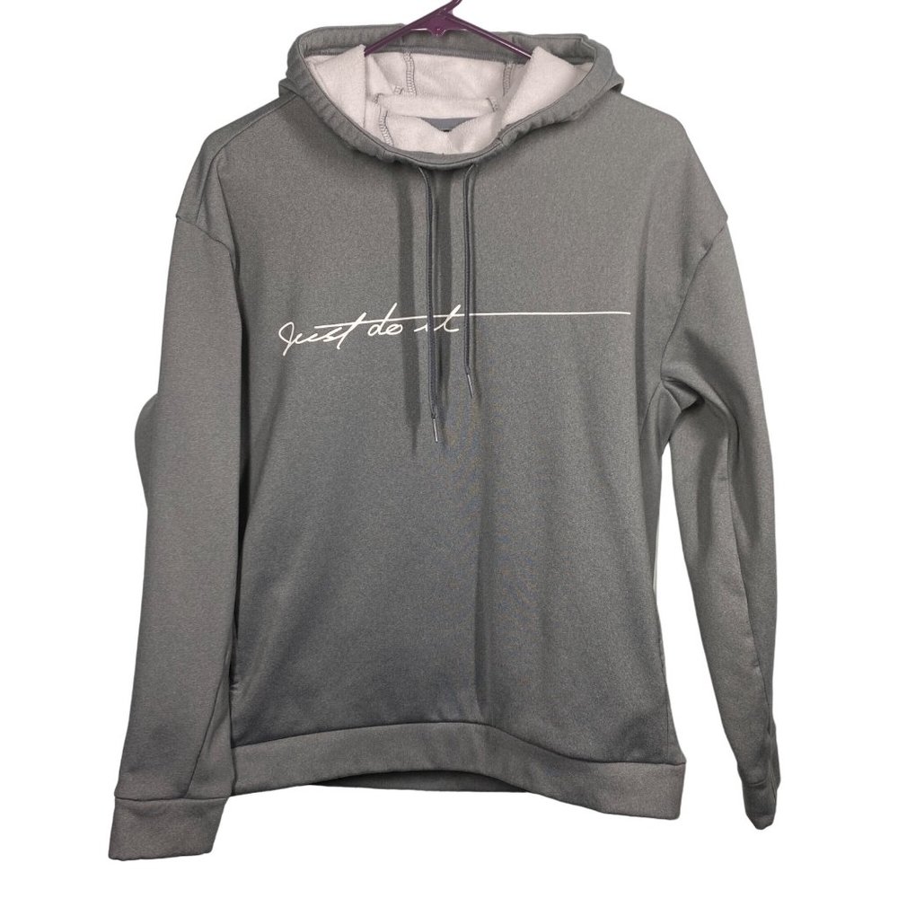 Nike Just Do It gray hoodie loose fit, oversized, stretch pullover Women’s S